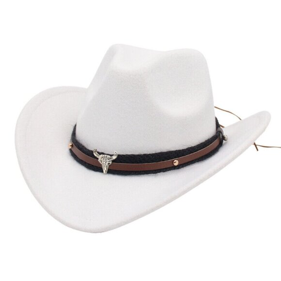 MEN'S WESTERN COWBOY RODEO BLACK FELT STYLE COWBOY RIDING HAT TEXANA VAQ… - Picture 11 of 16
